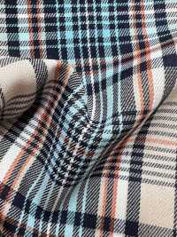 KYC411-D3 T/C Filato Tinto In Filo Check Gold Care[Tessile / Tessuto] Uni Textile(Komon Studio) Sottofoto