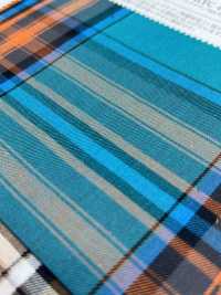KYC411-D7 Cura Del Filato Tinto In Filo T/C Check Gold[Tessile / Tessuto] Uni Textile(Komon Studio) Sottofoto