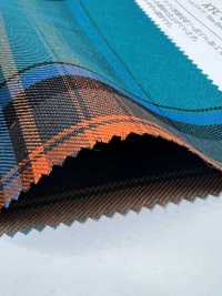 KYC411-D7 Cura Del Filato Tinto In Filo T/C Check Gold[Tessile / Tessuto] Uni Textile(Komon Studio) Sottofoto