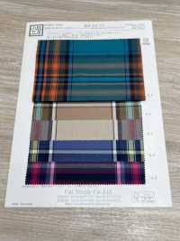 KYC411-D7 Cura Del Filato Tinto In Filo T/C Check Gold[Tessile / Tessuto] Uni Textile(Komon Studio) Sottofoto