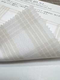 KYC421-D1 T/C Filato Tinto Paraca Check Gold Care[Tessile / Tessuto] Uni Textile(Komon Studio) Sottofoto