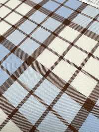 KYC452-D2 Cura Del Filato Tinto In Filo T/C Check Gold[Tessile / Tessuto] Uni Textile(Komon Studio) Sottofoto