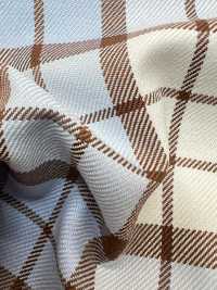 KYC452-D2 Cura Del Filato Tinto In Filo T/C Check Gold[Tessile / Tessuto] Uni Textile(Komon Studio) Sottofoto