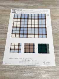 KYC452-D2 Cura Del Filato Tinto In Filo T/C Check Gold[Tessile / Tessuto] Uni Textile(Komon Studio) Sottofoto