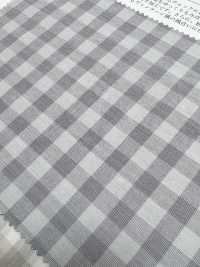 KYC636-W-D1 Tessuto Per Macchina Da Scrivere Tinto In Filo 60 Omi Sbiancato Largo Largo Largo[Tessile / Tessuto] Uni Textile(Komon Studio) Sottofoto