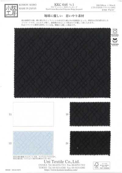 KKC646-D1 Jacquard ECO T/C con finitura lavata