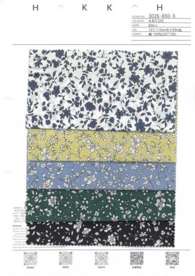 3026-650-5 60 Lawn monocromo con piccoli fiori