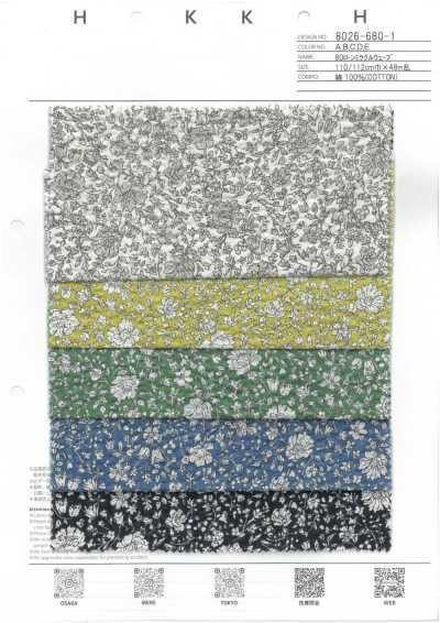 8026-680-1 80 Batista Miracle Wave Thread-Line microfloreale monocromatico