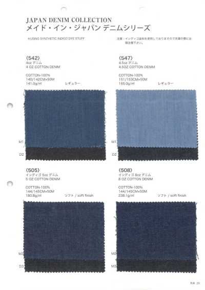 JAPAN-DENIM-SAMPLE Collezione Denim Giappone - Cartella campione