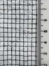 HK800 Spilla In Cotone E Lino Niigata, Enshu Nada (Bianco X Nero)[Tessile / Tessuto] KOYAMA Sottofoto