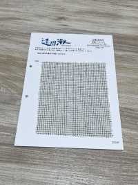 HK800 Spilla In Cotone E Lino Niigata, Enshu Nada (Bianco X Nero)[Tessile / Tessuto] KOYAMA Sottofoto