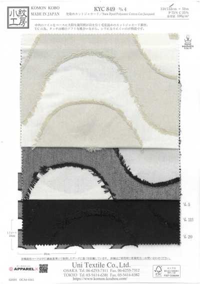 KYC849-D4 Jacquard tagliato tinto in filo