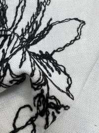 KCL524-D681 Ricamo Su Tela Di Lino E Rayon[Tessile / Tessuto] Uni Textile(Komon Studio) Sottofoto