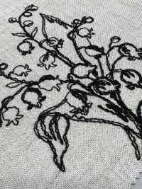 KCL524-D2896 Pizzo Di Tela Di Lino E Rayon[Tessile / Tessuto] Uni Textile(Komon Studio) Sottofoto