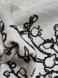KCL524-D2896 Pizzo Di Tela Di Lino E Rayon[Tessile / Tessuto] Uni Textile(Komon Studio) Sottofoto