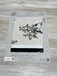 KCL524-D2896 Pizzo Di Tela Di Lino E Rayon[Tessile / Tessuto] Uni Textile(Komon Studio) Sottofoto