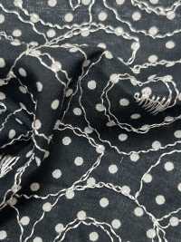 KPL600-DK2-54 60 Ricami Stampati Su Prato[Tessile / Tessuto] Uni Textile(Komon Studio) Sottofoto