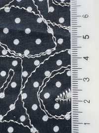 KPL600-DK2-54 60 Ricami Stampati Su Prato[Tessile / Tessuto] Uni Textile(Komon Studio) Sottofoto