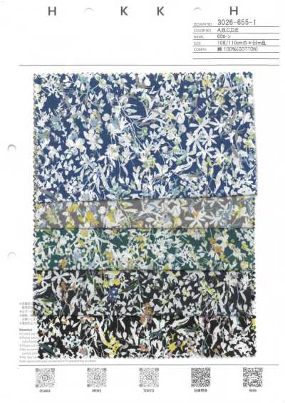 3026-655-1 Batista 60 a piccoli fiori