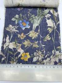 8026-780-1 Fiori Acquerellati In Lino 100%[Tessile / Tessuto] HOKKOH Sottofoto