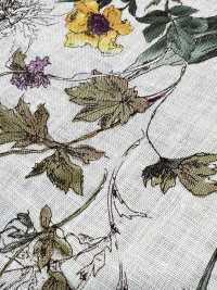 8026-780-1 Fiori Acquerellati In Lino 100%[Tessile / Tessuto] HOKKOH Sottofoto