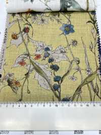 8026-780-1 Fiori Acquerellati In Lino 100%[Tessile / Tessuto] HOKKOH Sottofoto
