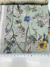 8026-780-1 Fiori Acquerellati In Lino 100%[Tessile / Tessuto] HOKKOH Sottofoto