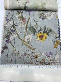 8026-780-1 Fiori Acquerellati In Lino 100%[Tessile / Tessuto] HOKKOH Sottofoto