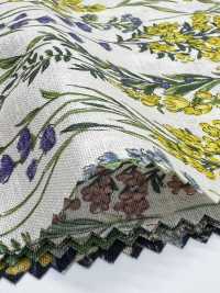 8026-790-1 Lino Loomstate A Righe A Fiori[Tessile / Tessuto] HOKKOH Sottofoto