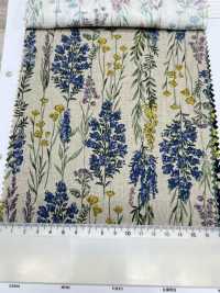 8026-790-1 Lino Loomstate A Righe A Fiori[Tessile / Tessuto] HOKKOH Sottofoto