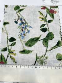8026-790-2 Tela Di Lino Con Fiori Dipinti A Mano[Tessile / Tessuto] HOKKOH Sottofoto