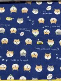 KTS6485 Stampa Shiba Inu A Doppia Garza[Tessile / Tessuto] Sottofoto