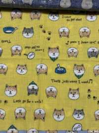 KTS6485 Stampa Shiba Inu A Doppia Garza[Tessile / Tessuto] Sottofoto
