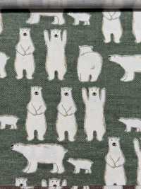 KTS7108 Stampa Orso Polare Banzai In Twill[Tessile / Tessuto] Sottofoto
