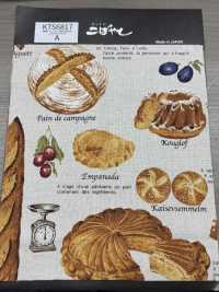 KTS6817 Stampa Su Tela Di Lino, Pane E Dolci[Tessile / Tessuto] Sottofoto