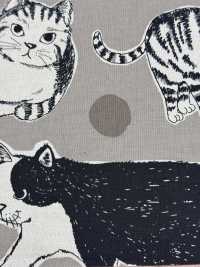 KTS7110 Stampa Su Tela Di Lino Raffigurante Un Grande Felino[Tessile / Tessuto] Sottofoto