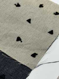 ON43697NA Ricamo In Lino E Denim Da 4 Pollici (Colore Naturale)[Tessile / Tessuto] Oharayaseni Sottofoto