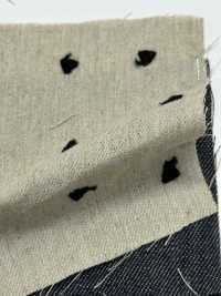 ON43697NA Ricamo In Lino E Denim Da 4 Pollici (Colore Naturale)[Tessile / Tessuto] Oharayaseni Sottofoto