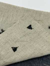 ON43697ID Ricamo In Lino E Denim Da 4 Pollici (Stile Indaco)[Tessile / Tessuto] Oharayaseni Sottofoto