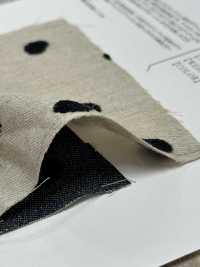 ON43698ID Ricamo In Lino E Denim Tipo Lino, 4 Pollici, A Pois (Stile Indaco)[Tessile / Tessuto] Oharayaseni Sottofoto