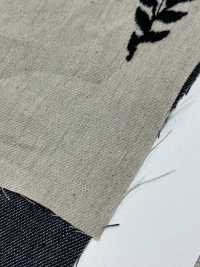 ON43699NA Ricamo In Lino E Lino Tipo Denim, 4 Pollici, Raccolto (Colore Naturale)[Tessile / Tessuto] Oharayaseni Sottofoto