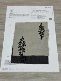 ON43699NA Ricamo In Lino E Lino Tipo Denim, 4 Pollici, Raccolto (Colore Naturale)[Tessile / Tessuto] Oharayaseni Sottofoto