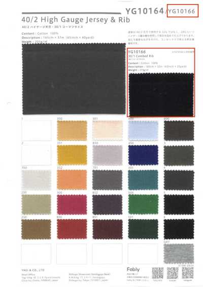 YG10166 Costina circolare pettinata 30/1