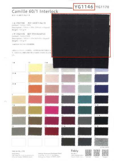 YG1146 Camille 60/1 Maglia interlock circolare