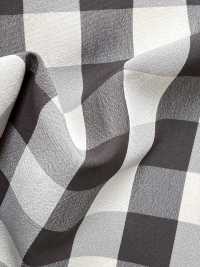 KKF1940CD-W-D1 Seersucker A Quadri Larghi[Tessile / Tessuto] Uni Textile(Komon Studio) Sottofoto