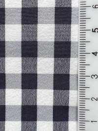 KKF1940CD-W-D2 Seersucker A Quadri Larghi[Tessile / Tessuto] Uni Textile(Komon Studio) Sottofoto