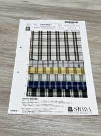 SB4H2027 Cotone E ECOPET Lavato A Quadri[Tessile / Tessuto] SHIBAYA Sottofoto