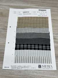 SBW3572 Arricciatura A Quadri E Righe[Tessile / Tessuto] SHIBAYA Sottofoto