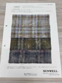 14417 21 Singolo Filo Di Cotone Twill Traballante Tartan A Quadri[Tessile / Tessuto] SUNWELL Sottofoto