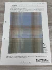 26260 OLD SLUB10s Twill Di Cotone Sfumato A Quadri[Tessile / Tessuto] SUNWELL Sottofoto